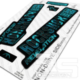 2018 ROCKSHOX REVELATION YETI CAMO DECAL KIT