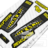 2018 STYLE ROCKSHOX REVELATION RIPPER DECAL KIT