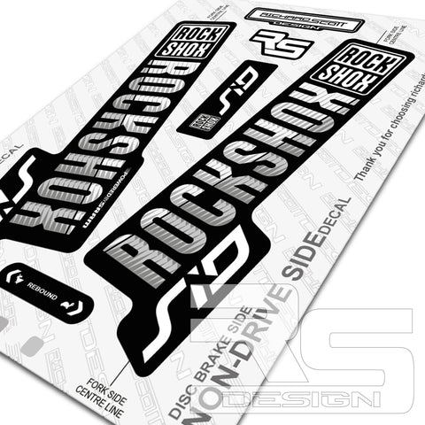 2018 ROCKSHOX STYLE SID DECAL KIT