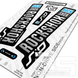 2018 ROCKSHOX STYLE SID DECAL KIT