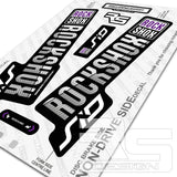 2018 ROCKSHOX STYLE SID DECAL KIT