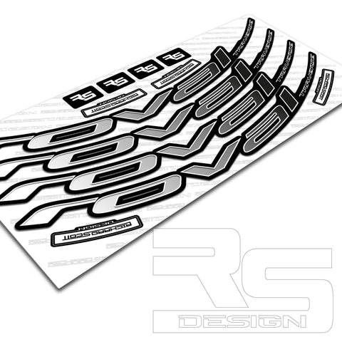 2019 ROVAL TRAVERSE WHEEL RIM DECAL KIT