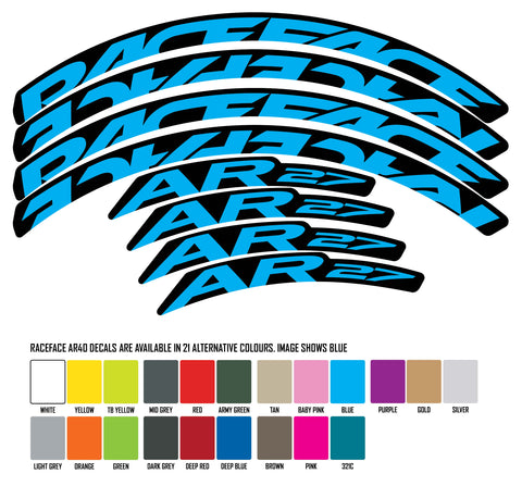 RACEFACE AR27 DECALS