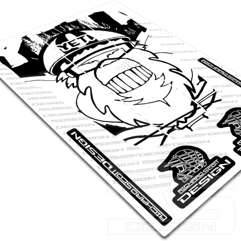 FOX 36/38 FENDER YETI HEAD DECAL